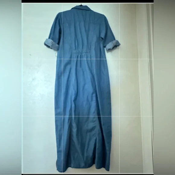 Kings Road Denim Button-Up Maxi Dress - Picture 3 of 5